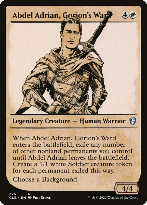 Abdel Adrian, Gorion's Ward (375) - SHOWCASE - Commander Legends: Battle for Baldur's Gate