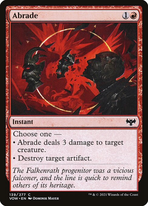 Abrade (139) - Innistrad: Crimson Vow