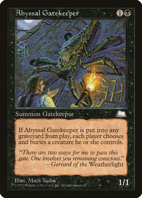Abyssal Gatekeeper (59) - Weatherlight