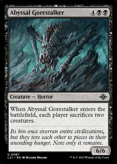 Abyssal Gorestalker (87) - The Lost Caverns of Ixalan