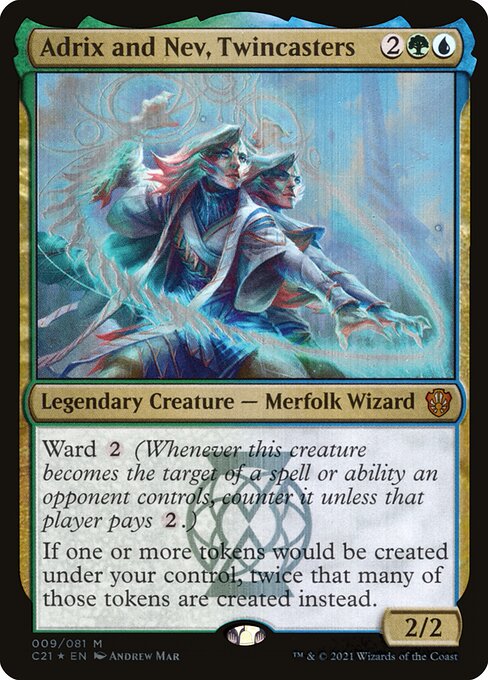 Adrix and Nev, Twincasters (9) (Foil) - Commander 2021