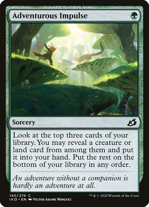 Adventurous Impulse (142) (Foil) - Ikoria: Lair of Behemoths