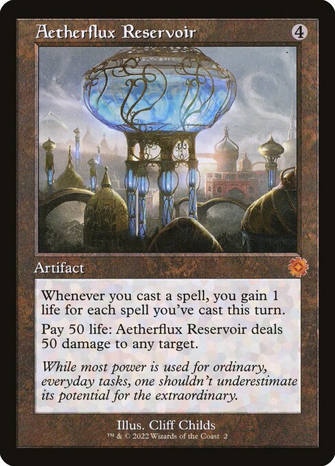 Aetherflux Reservoir (2) (Foil) - The Brothers' War Retro Artifacts