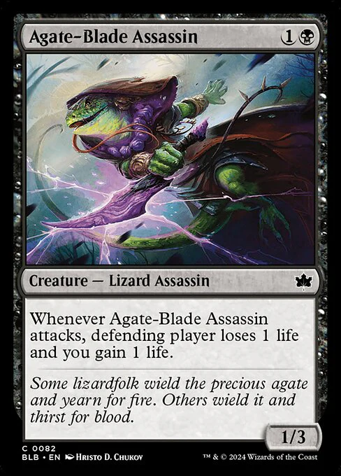 Agate-Blade Assassin (82) (Foil) - Bloomburrow