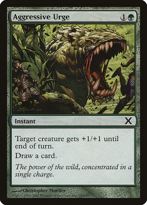 Aggressive Urge (250) (Foil) - Tenth Edition