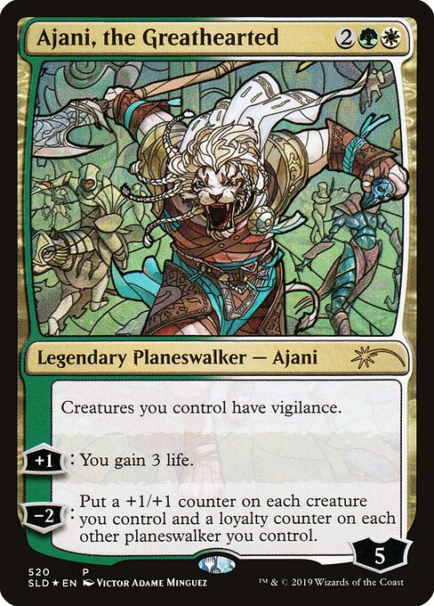Ajani, the Greathearted (520) (Foil) - Secret Lair Drop