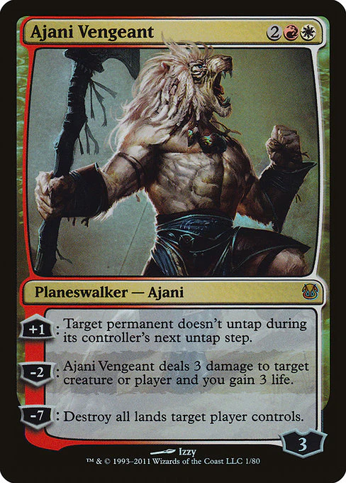 Ajani Vengeant (1) (Foil) - Duel Decks: Ajani vs. Nicol Bolas