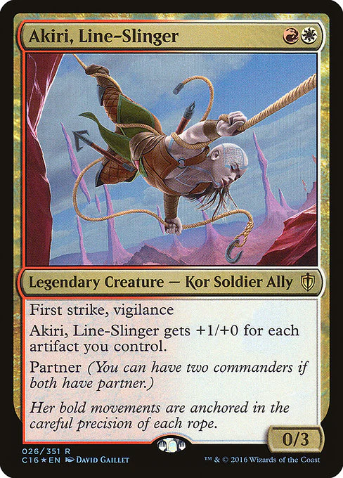 Akiri, Line-Slinger (26) (Foil) - Commander 2016