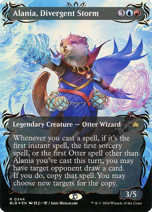 Alania, Divergent Storm (344) - BORDERLESS (Foil) - Bloomburrow