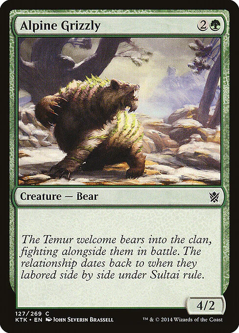 Alpine Grizzly (127) - Khans of Tarkir