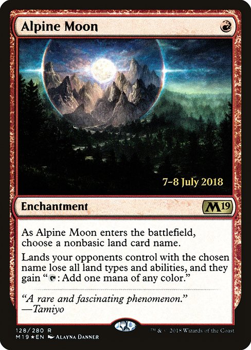 Alpine Moon (128s) (Foil) - Core Set 2019 Promos