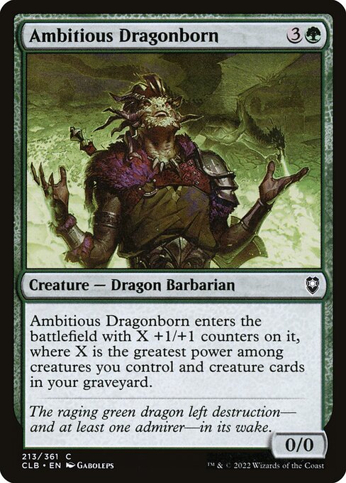 Ambitious Dragonborn (213) (Foil) - Commander Legends: Battle for Baldur's Gate