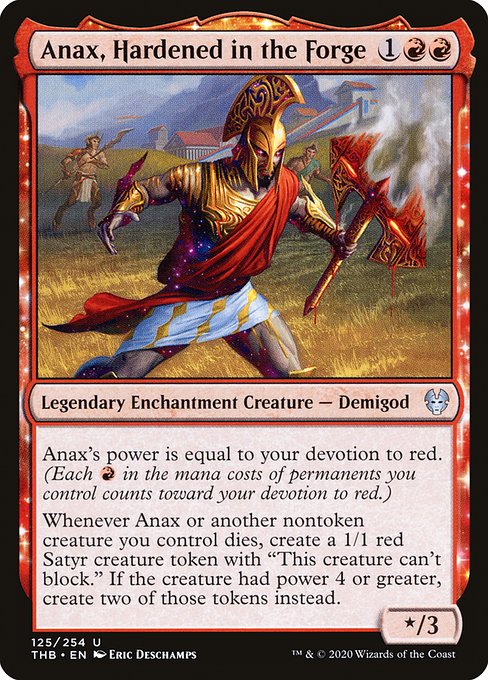 Anax, Hardened in the Forge (125) (Foil) - Theros Beyond Death