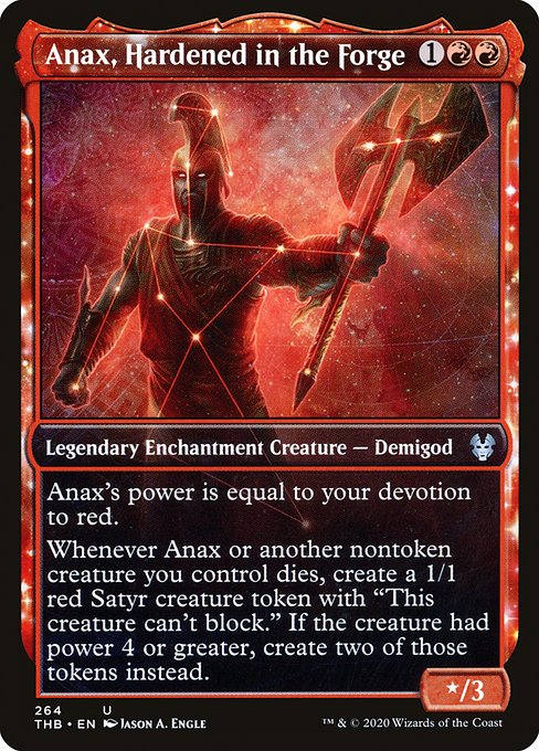 Anax, Hardened in the Forge (264) - SHOWCASE - FULL ART - Theros Beyond Death