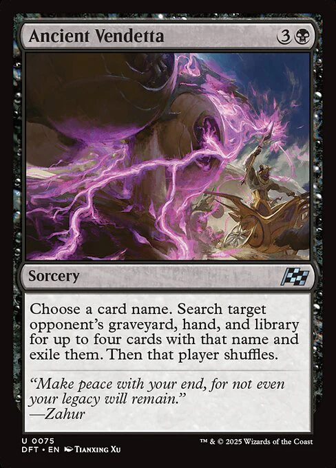 Ancient Vendetta (75) (Foil) - Aetherdrift