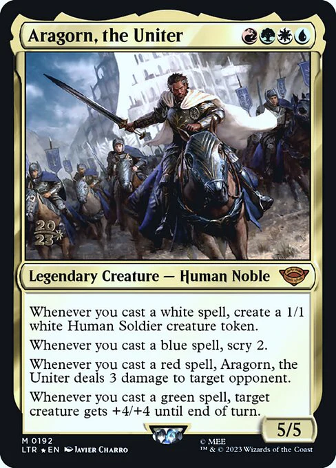 Aragorn, the Uniter (192s) (Foil) - Tales of Middle-earth Promos