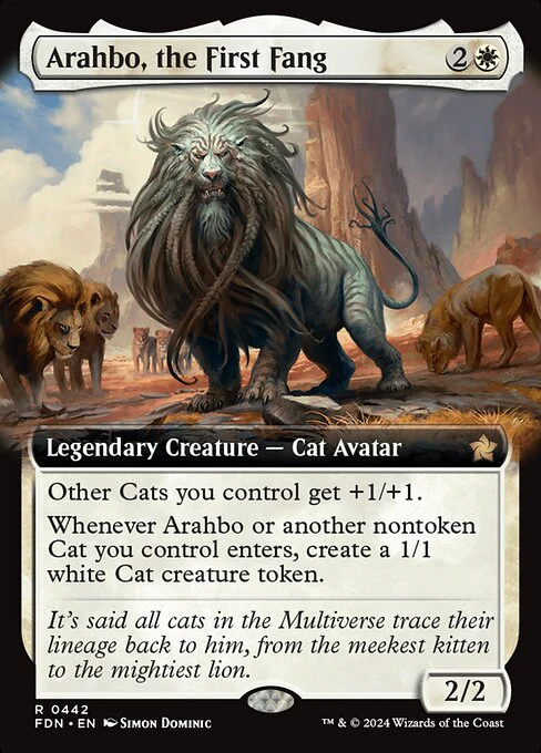 Arahbo, the First Fang (442) - EXTENDED ART (Foil) - Foundations
