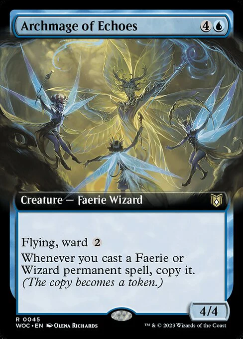Archmage of Echoes (45) - EXTENDED ART - Wilds of Eldraine Commander