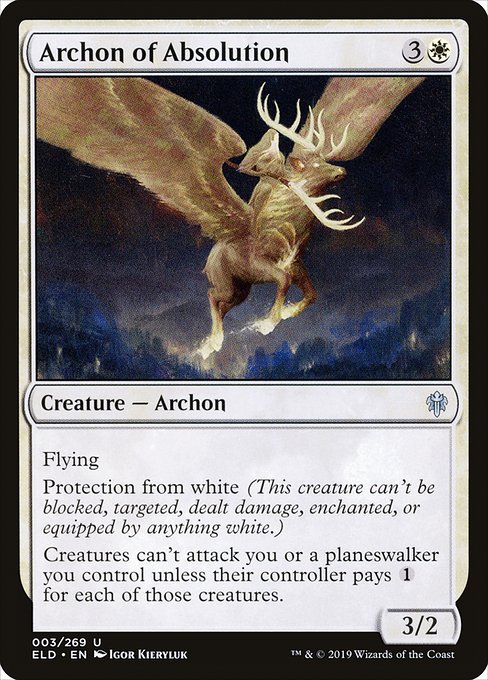 Archon of Absolution (3) (Foil) - Throne of Eldraine