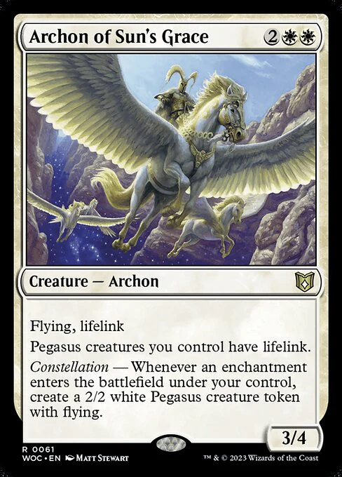 Archon of Sun's Grace (61) - Wilds of Eldraine Commander