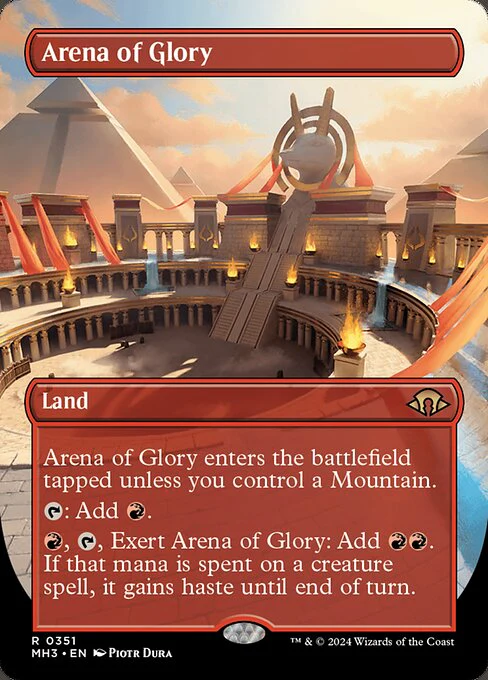 Arena of Glory (351) - BORDERLESS - FULL ART - Modern Horizons 3