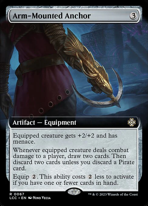 Arm-Mounted Anchor (67) - EXTENDED ART - The Lost Caverns of Ixalan Commander