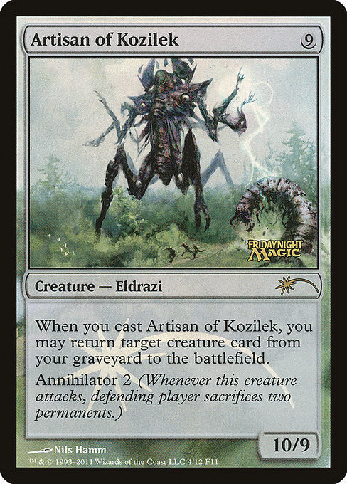 Artisan of Kozilek (4) (Foil) - Friday Night Magic 2011
