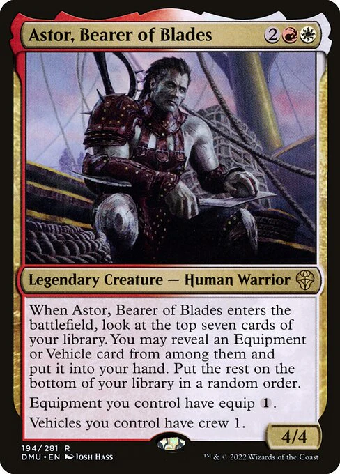 Astor, Bearer of Blades (194) - Dominaria United