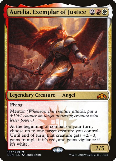 Aurelia, Exemplar of Justice (153) (Foil) - Guilds of Ravnica