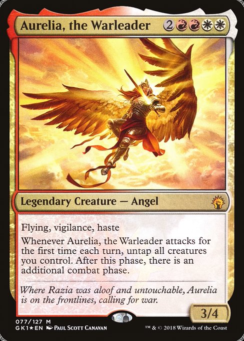 Aurelia, the Warleader (77) (Foil) - GRN Guild Kit