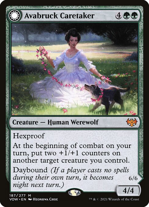 Avabruck Caretaker // Hollowhenge Huntmaster (187) - Innistrad: Crimson Vow
