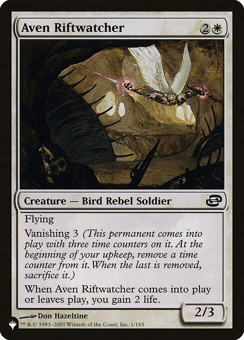 Aven Riftwatcher (PLC-1) - The List