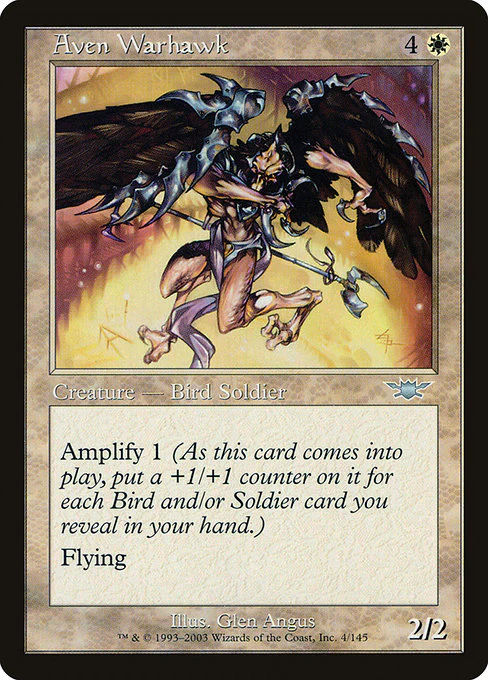 Aven Warhawk (4) (Foil) - Legions
