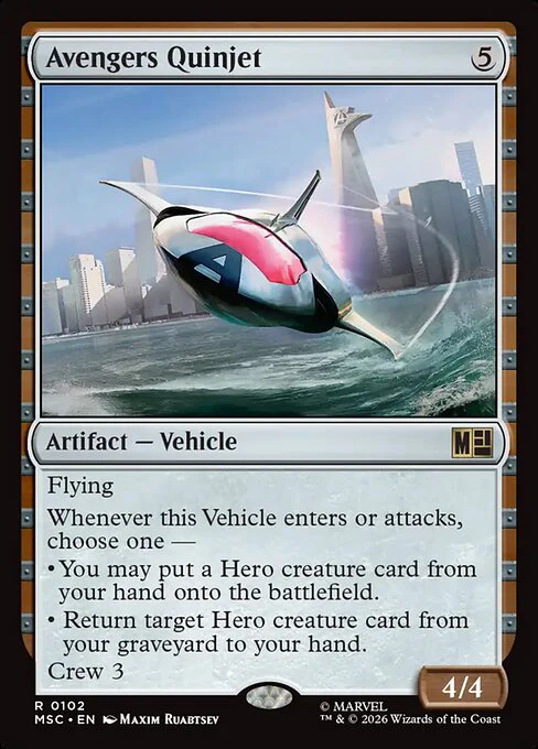 Avengers Quinjet (102) - Marvel Super Heroes Commander