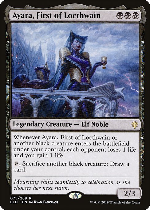 Ayara, First of Locthwain (75) - Throne of Eldraine