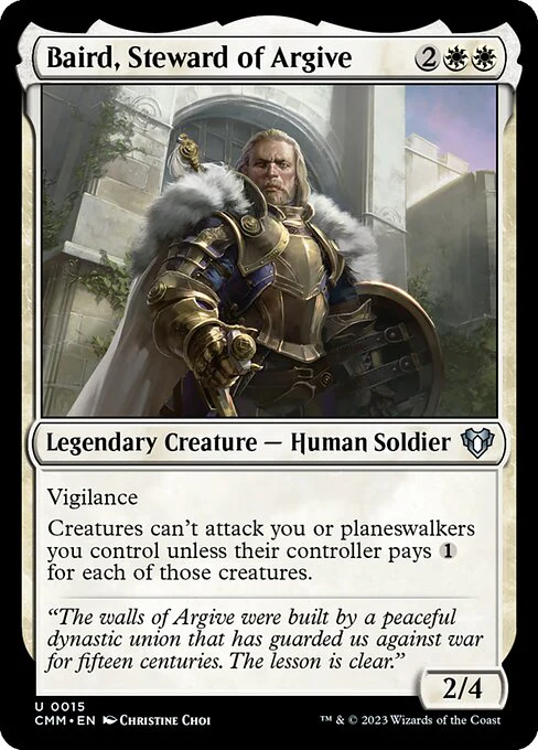 Baird, Steward of Argive (15) - Commander Masters