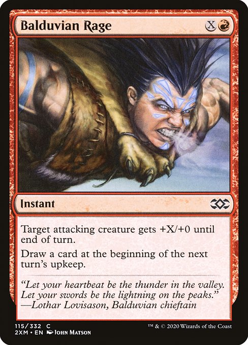 Balduvian Rage (115) (Foil) - Double Masters