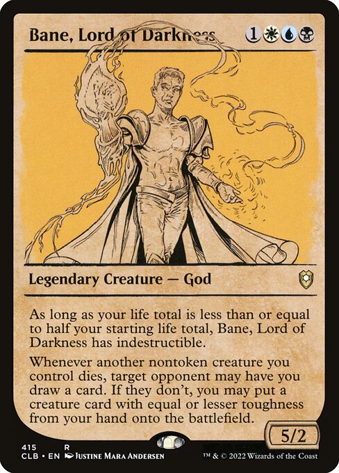 Bane, Lord of Darkness (415) - SHOWCASE - Commander Legends: Battle for Baldur's Gate
