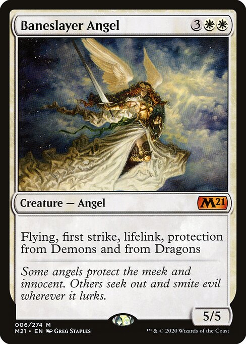Baneslayer Angel (6) (Foil) - Core Set 2021