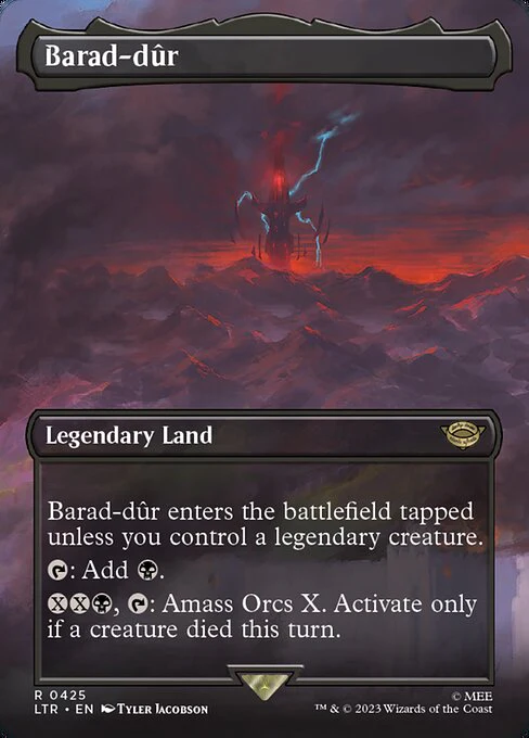 Barad-dûr (425) - BORDERLESS - FULL ART - The Lord of the Rings: Tales of Middle-earth