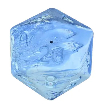 Barbarian Strength Dog D20 - Blue