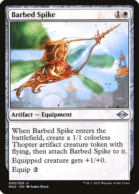 Barbed Spike (5) (Foil) - Modern Horizons 2