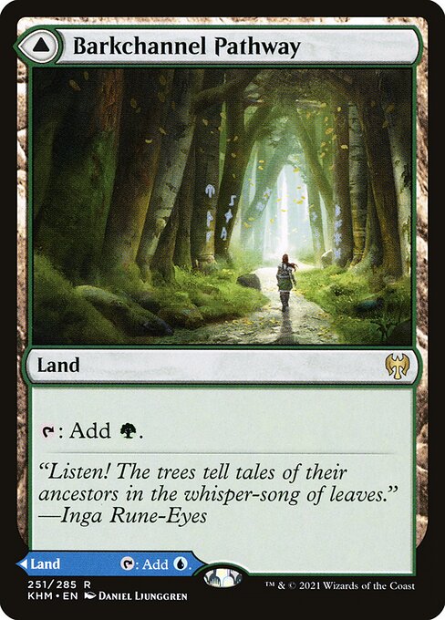 Barkchannel Pathway // Tidechannel Pathway (251) (Foil) - Kaldheim