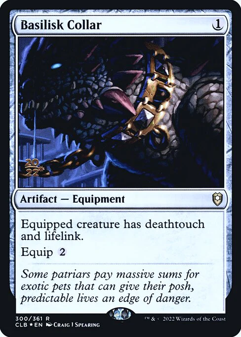 Basilisk Collar (300s) (Foil) - Battle for Baldur's Gate Promos