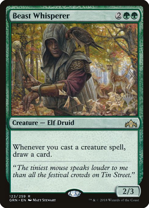 Beast Whisperer (123p) - Guilds of Ravnica Promos