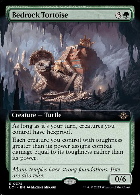 Bedrock Tortoise (378) - EXTENDED ART - The Lost Caverns of Ixalan