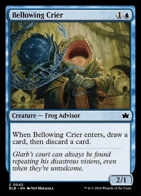 Bellowing Crier (42) (Foil) - Bloomburrow