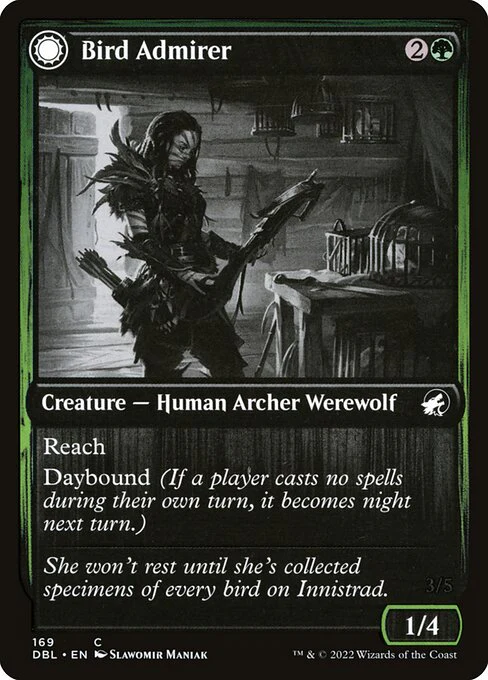 Bird Admirer // Wing Shredder (169) (Foil) - Innistrad: Double Feature
