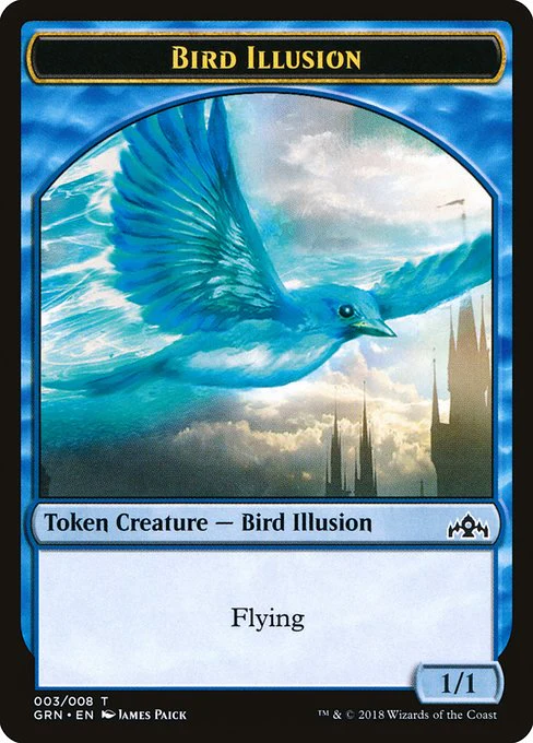 Bird Illusion (3) - Guilds of Ravnica Tokens