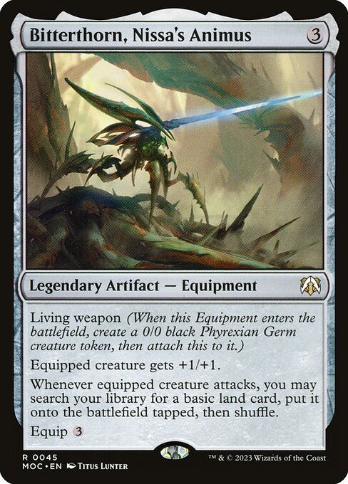 Bitterthorn, Nissa's Animus (45) - March of the Machine Commander
